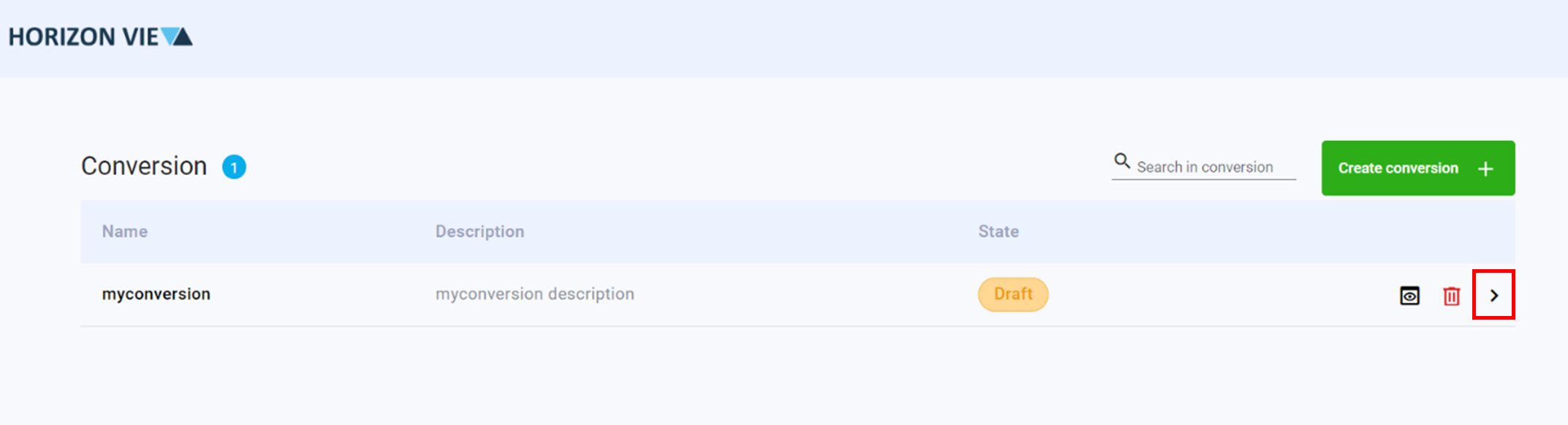 Step 1 for configure field filter