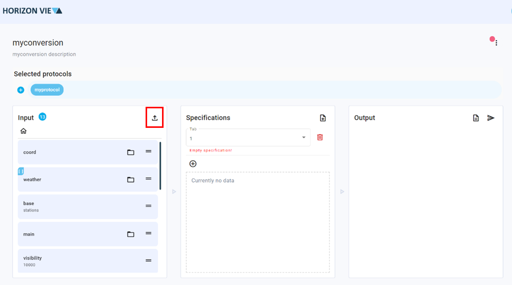 Step 1 for create DS