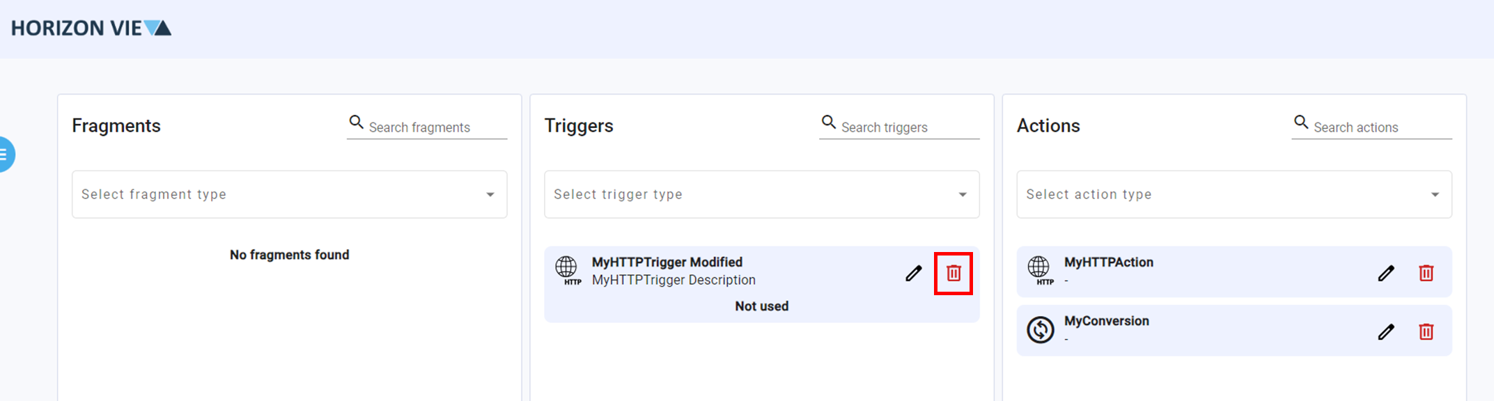 Remove Entity - Entity Page step 2